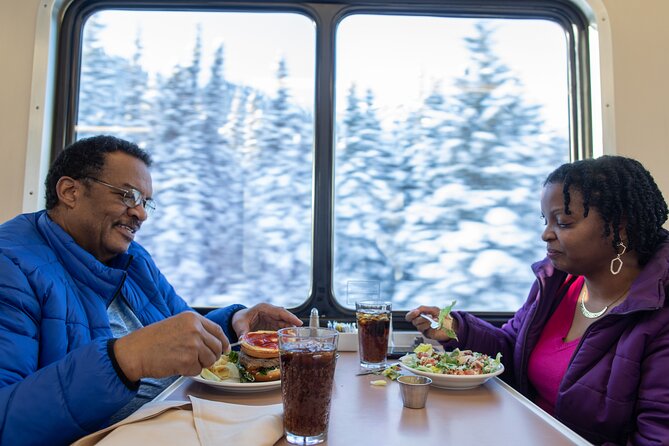 Alaska Railroad Aurora Winter Fairbanks to Anchorage One Way - Talkeetna, Denali, and the Susitna River