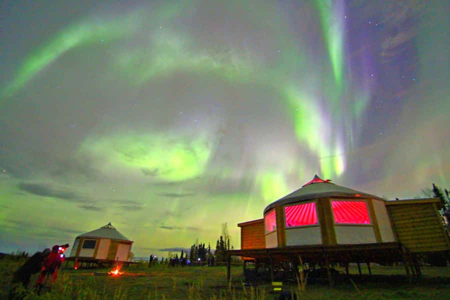 Alaskan Northern Lights/Aurora Borealis Lodges - Leaving Fairbanks for a darker sky