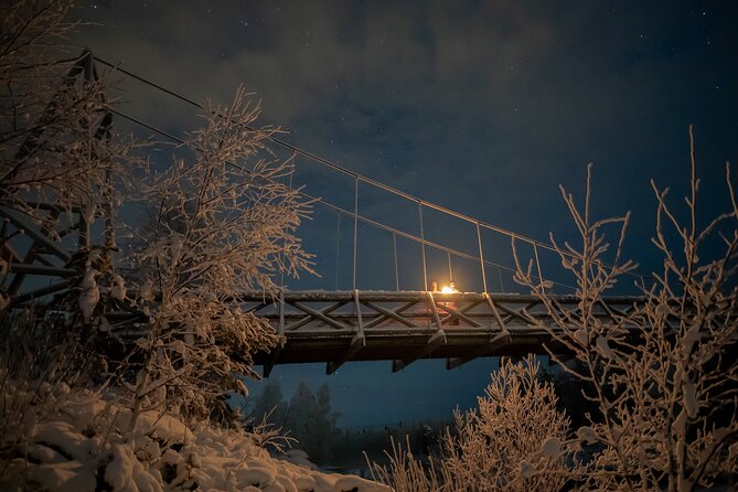 Aurora Borealis Snowshoeing Adventure by Night from Rovaniemi - The route from forest to possible lake or hilltop