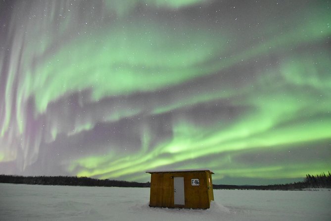 Aurora Borealis Viewing and Ice Fishing Adventure - A warm cabin in a very cold place