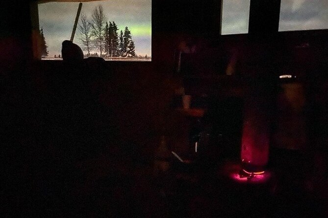 "Aurora Ice" - Ice Fishing & Salmon Dinner Tour - Fresh fish, potatoes, and a late-night meal
