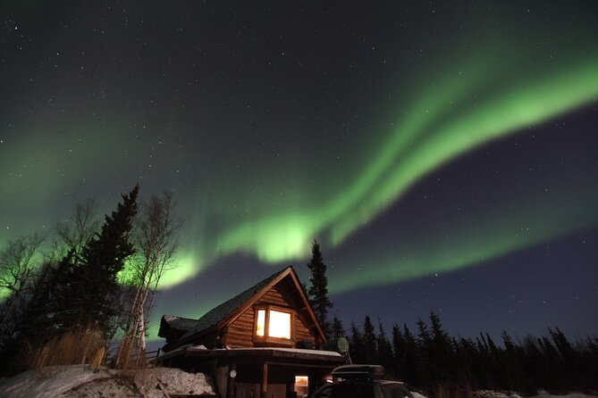 Aurora Viewing - Aurora Husky Lodge , Great view from top of the ridge - Inside Aurora Husky Lodge from 10:30 PM to 2 AM