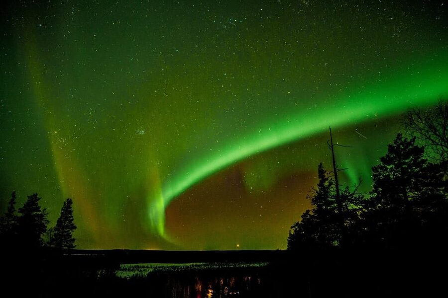 Auroras Northern Lights in Saariselka - Leaving Saariselkä for a darker sky