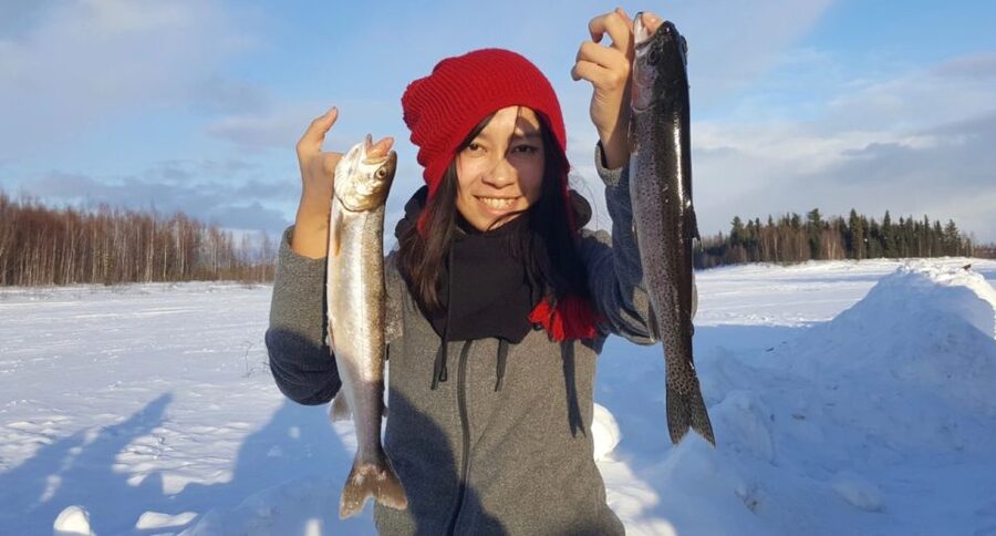 Chena Lake: Aurora Borealis Viewing & Ice Fishing Adventure - A Warm Cabin Makes the Chena Lake Experience Work