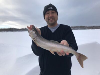 Chena Lake: Aurora Borealis Viewing & Ice Fishing Adventure