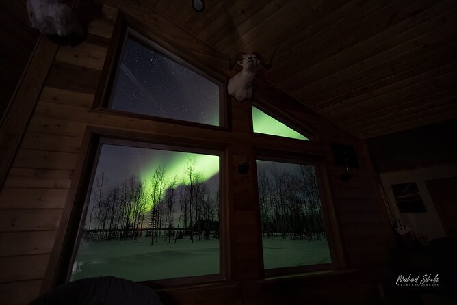 Face The Outdoors Northern Lights Tour Solo Traveler - Leaving Fairbanks for darker skies near Delta Junction
