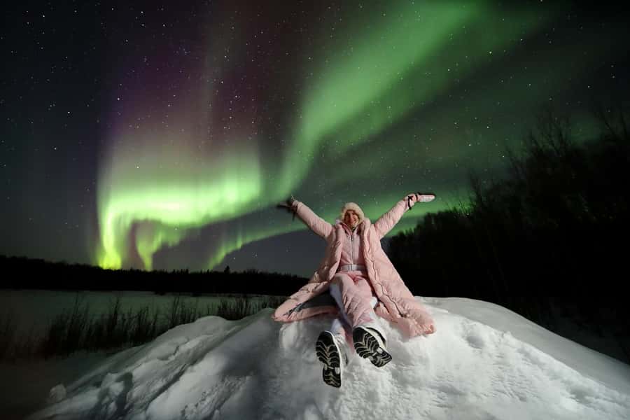 Fairbanks: Northern Lights Adventure with Photos & HOT PIZZA - Learning to photograph the aurora