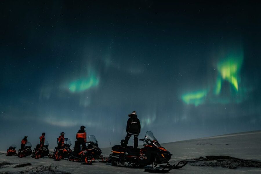 From Alta: Northern Lights Night Adventure By Snowmobile - The climb to Beskardes and Finnmarksvidda
