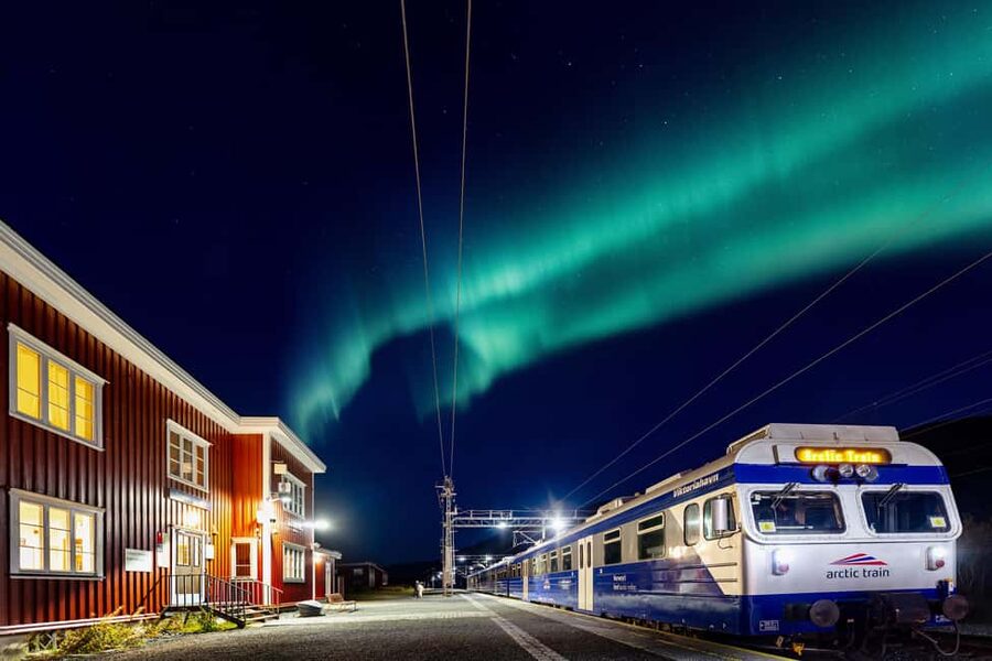From Narvik: The Northern Lights Arctic Train Guided Tour - Leaving Narvik for the Ofoten Railway