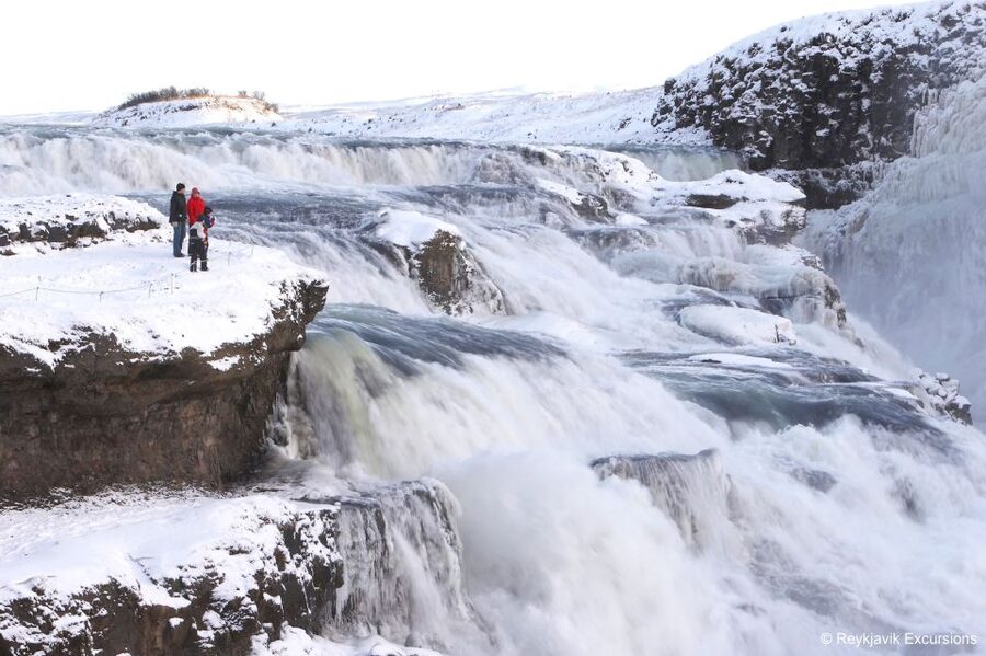 From Reykjavik: Golden Circle and Northern Lights Combo - Gullfoss: the Golden Circle’s big payoff