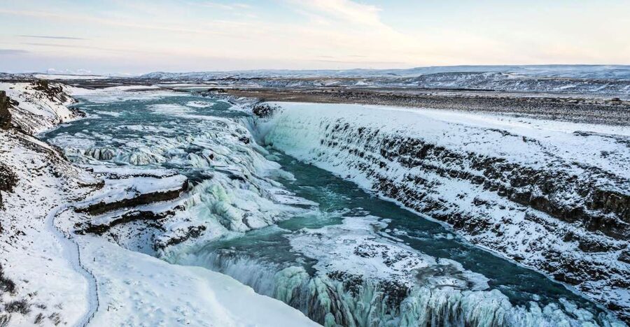 From Reykjavík: Golden Circle & Northern Lights Combo - Geysir and the reliable burst of Strokkur