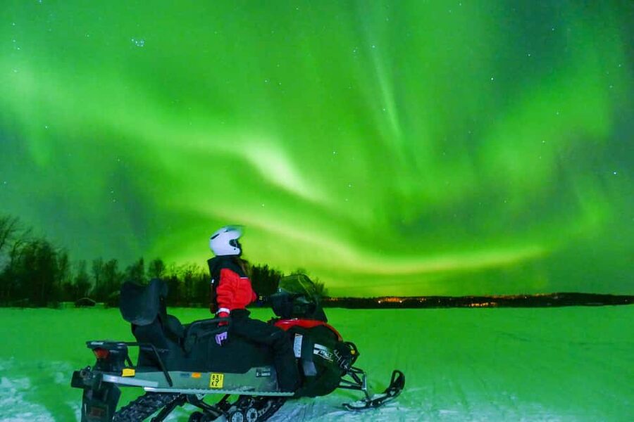 From Rovaniemi: Searching Aurora with Snowmobile - What the snowmobile ride is really like