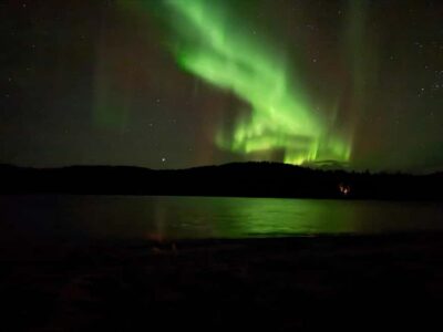 From Saariselkä/Inari: Aurora Hunting Tour, campfire&snacks