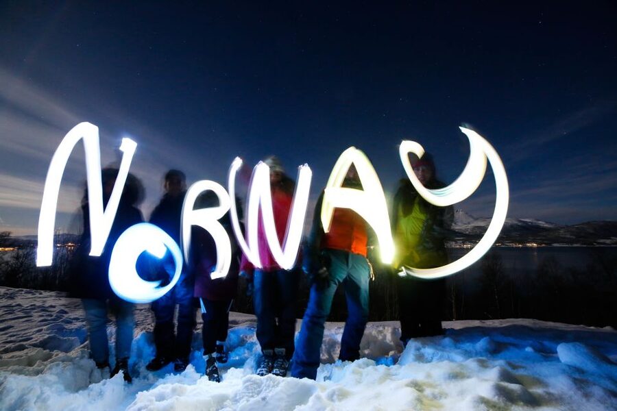From Tromso: Northern Lights Photography Tour - The van ride and the first viewpoint