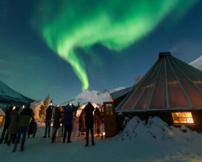 Northern Lights Visit at Camp Tamok