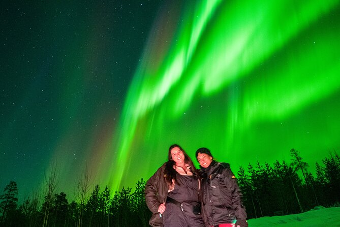 Go on a Northern Lights Photography Tour - Small Group by minivan - The second stop, hot tea, and a better chance