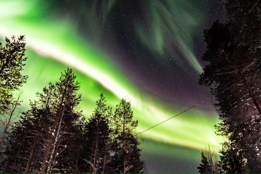 Inari: Northern Lights Hunt Snowmobile Safari - Taking pictures in the cold