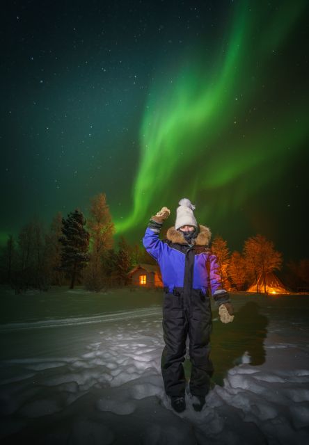 Ivalo: Lake Inari Northern Lights Tour w/ Reindeer & Dinner - Leaving Ivalo for the Koppelo wilderness