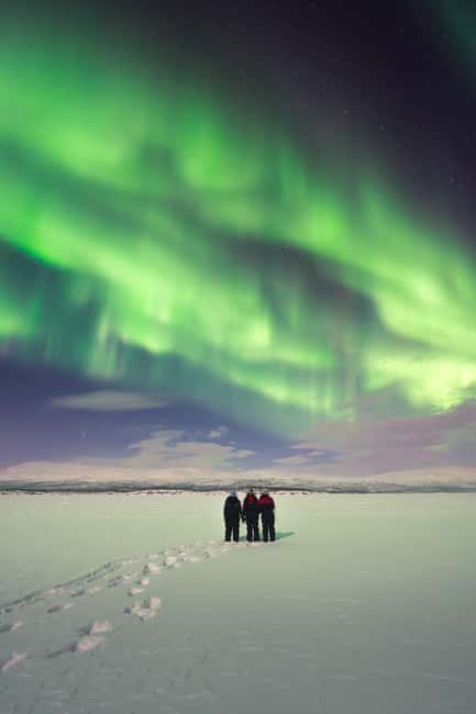 Kiruna: Northern Lights Chase with Car - What happens at the viewing stop