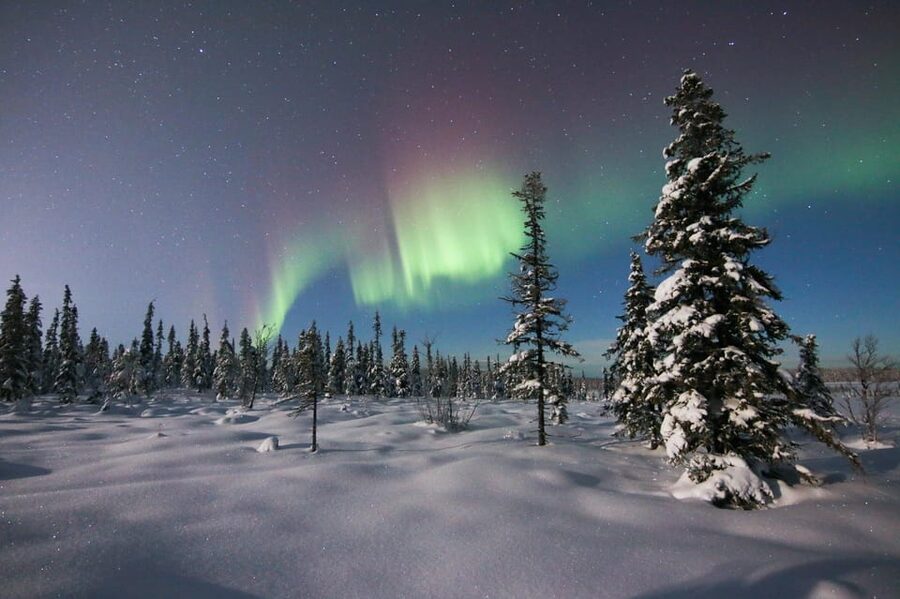 Kiruna: Northern Lights Minivan Chase with Warm Drink - Leaving Kiruna behind in a minivan