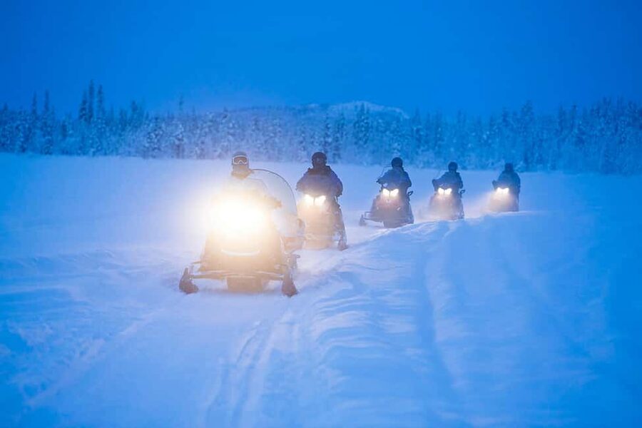 Kiruna: Northern Lights Snowmobile Tour with Transfer - The Torne River route and the thrill of driving