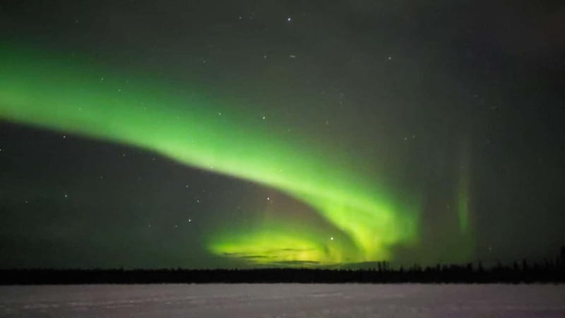 Kiruna: Snowshoe Trek with Aurora Hunt and Warm Beverage - Starting near Kiruna’s new city centre