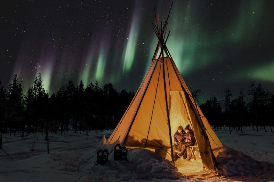 Levi: Northern Lights Campfire - Leaving Levi for darker skies