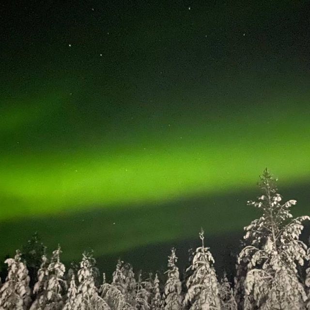 Levi: Northern Lights Hunt Including Campfire Snacks - The laavu, lake, and open sky