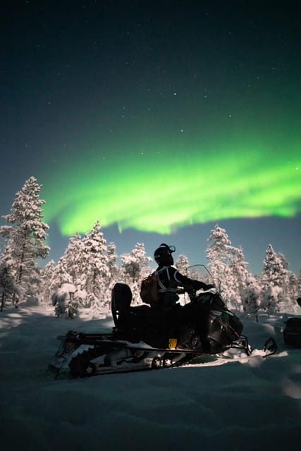 Levi: Northern Lights Sledge Ride - Leaving Levi for the northern sky