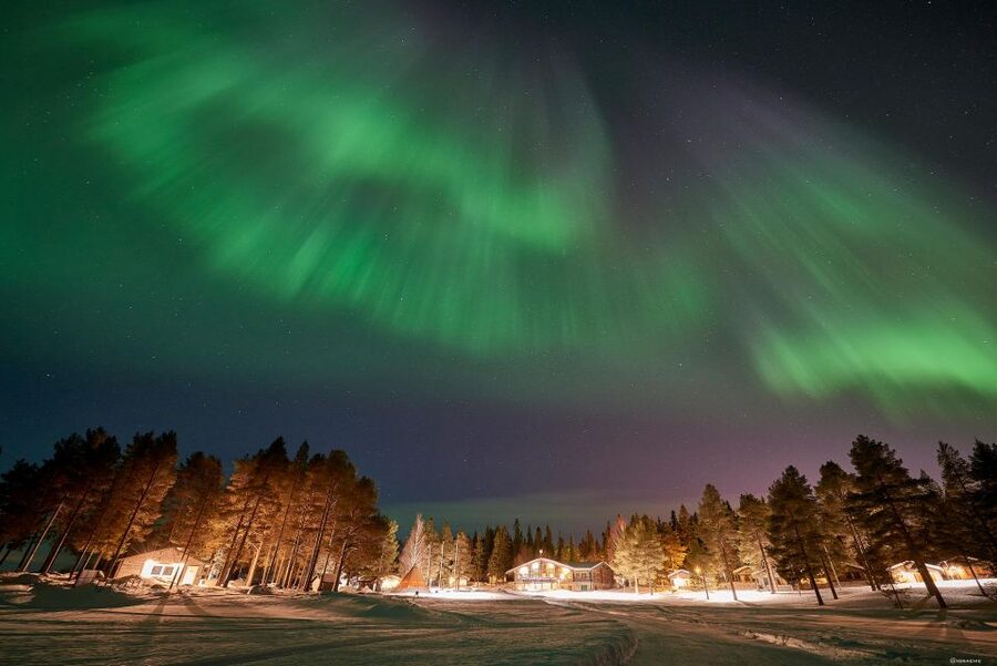 Luleå : Northern lights snowmobile tour - Leaving Luleå for Brändön Lodge
