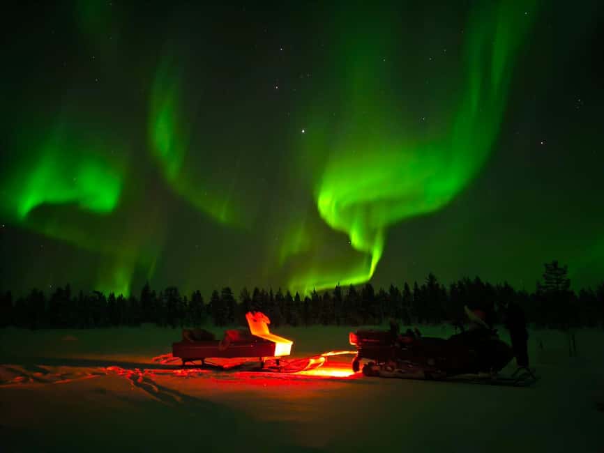 Muotkantunturi Park, Inari - Intense Northern Lights on a Lappish Sleigh - Key points at a glance
