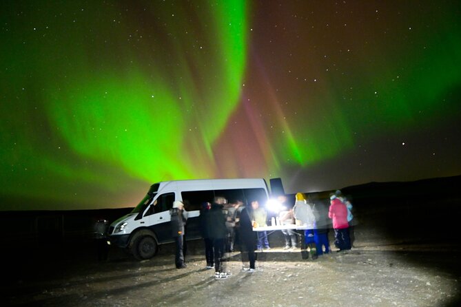 Northern Lights 4x4 Tour with Pastries and Cocoa from Reykjavik - Leaving Reykjavik in a 4x4 minibus