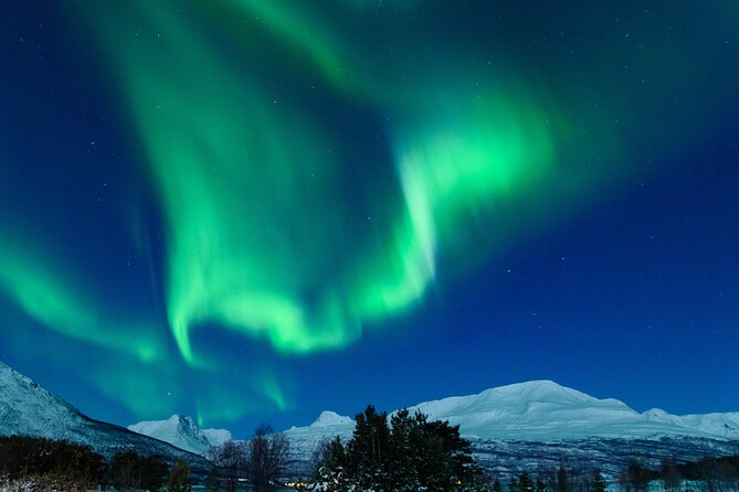 Northern Lights Chase by Bus in Tromso - Leaving central Tromsø at 6 pm