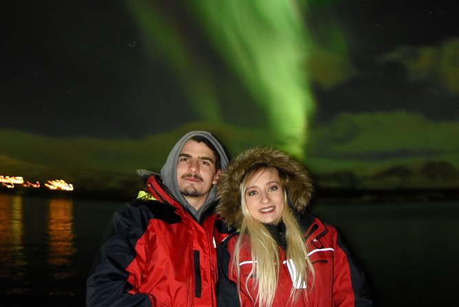 Northern Lights Cruise from Downtown Reykjavik - City lights, the Peace Tower, and the first hour