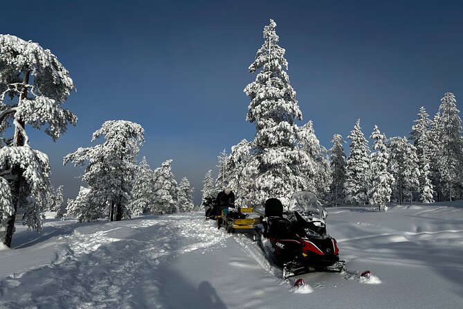 Northern Lights Tour Snowmobile Driving - Getting comfortable on the snowmobile