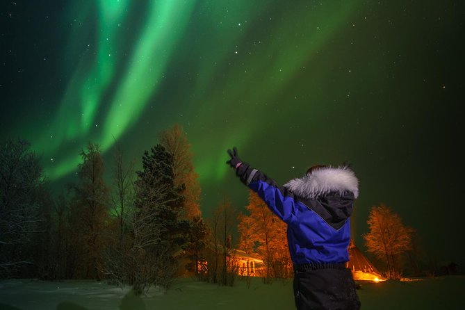 Northern lights tour to Lake Inari from Ivalo, Reindeers & Dinner - From Ivalo to the quiet village of Koppelo