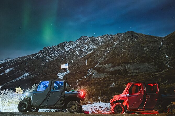 Northern Lights UTV Tour with Roundtrip Transportation - Riding into Hatcher Pass after dark