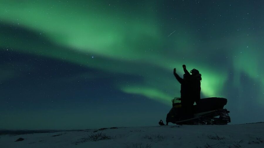 Premium Aurora Snowmobile Ride With Panoramic Views - Warm up with reindeer soup in the tipi