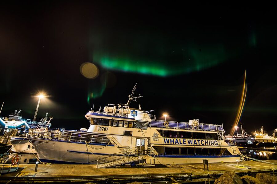 Reykjavik: Northern Lights Guided Boat Tour - Leaving Reykjavik’s Old Harbour after dark