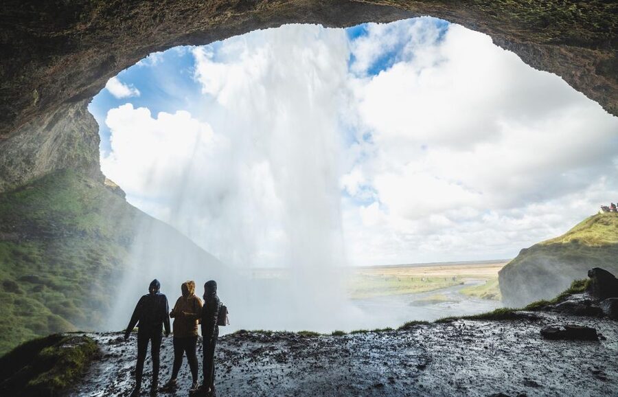 Reykjavik: South Coast, Glacier Hike & Northern Lights Combo - Seljalandsfoss, where the waterfall has a back door