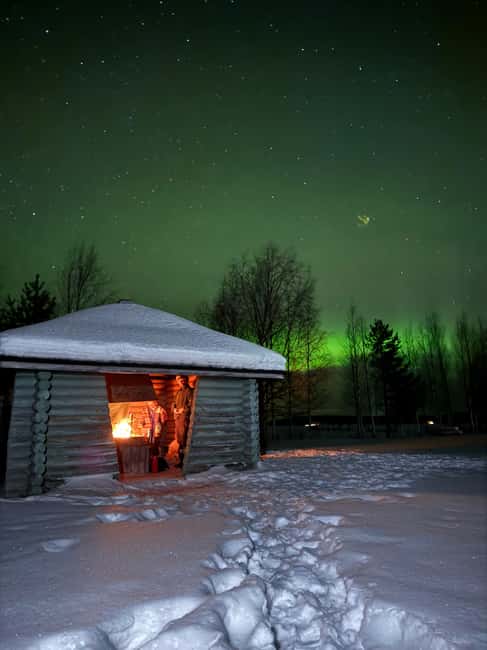 Rovaniemi: Aurora hunting and a fireside BBQ experience - Frozen lakes, forests, and the search for green light