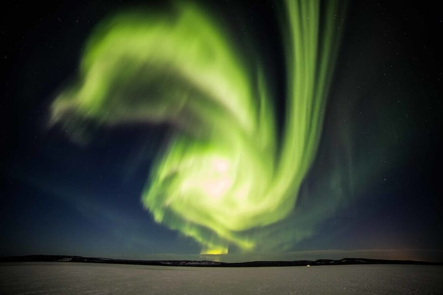 Rovaniemi: Best & Original Aurora Experience with Pro Photos - The longer camp stop with fire, snacks, and sky watching