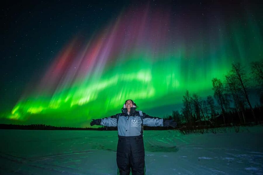 Rovaniemi: Best & Original Aurora Experience with Pro Photos - Transport, clothing, and the cold