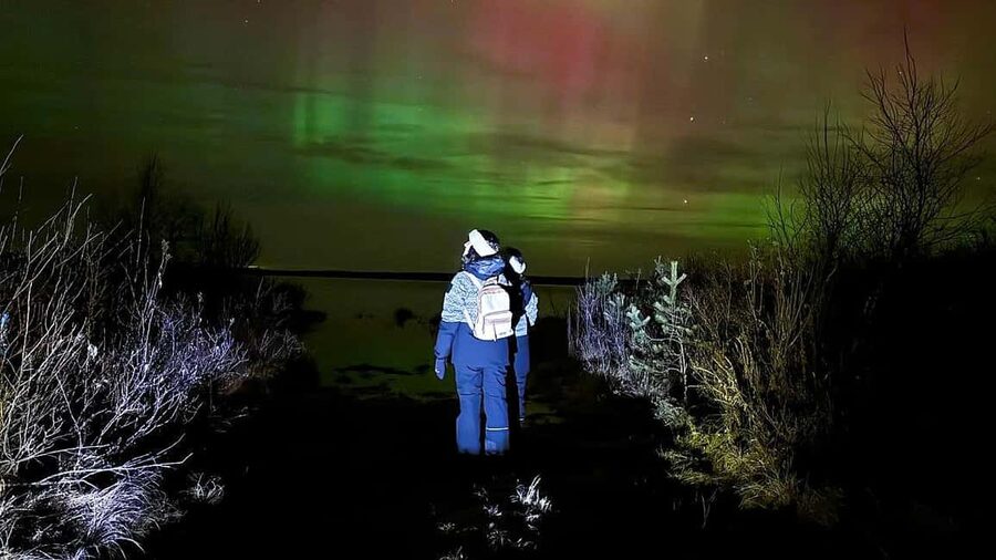 Rovaniemi: hunting for the Northern Lights with BBQ - Leaving Rovaniemi after dark