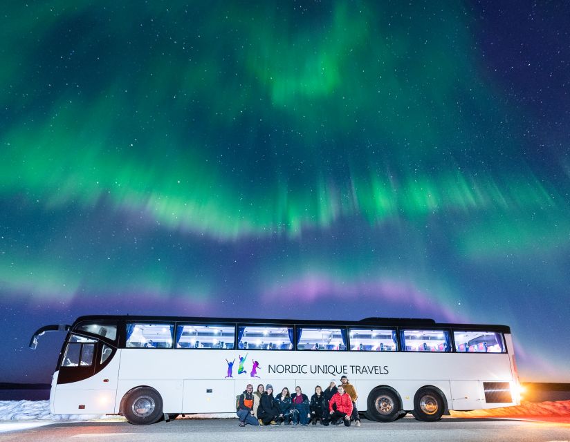 Rovaniemi: Hunting Northern Lights Bus Tour - What happens at the viewing stops