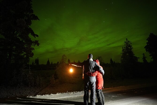 Rovaniemi – Real Northern Lights Hunting Experience (Small Group) - Photos, tea, and the cold-weather setup