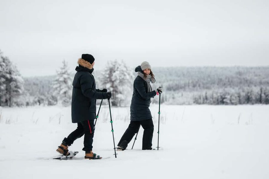 Rovaniemi Winter Activities & Northern Lights! - Walking on the frozen Palojärvi Lake