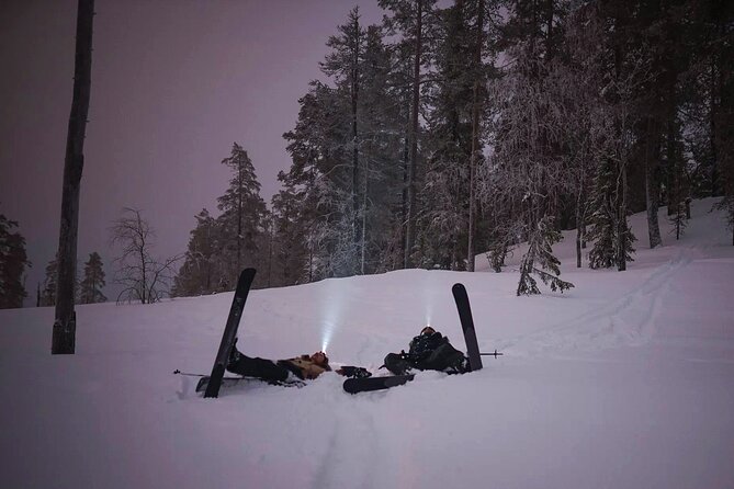Ski Trekking under the Northern Lights - The fire, food, and Finnish pause