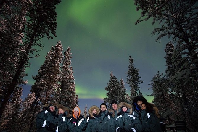 Snowmobile Aurora Expedition with dinner - Dinner in the forest hut