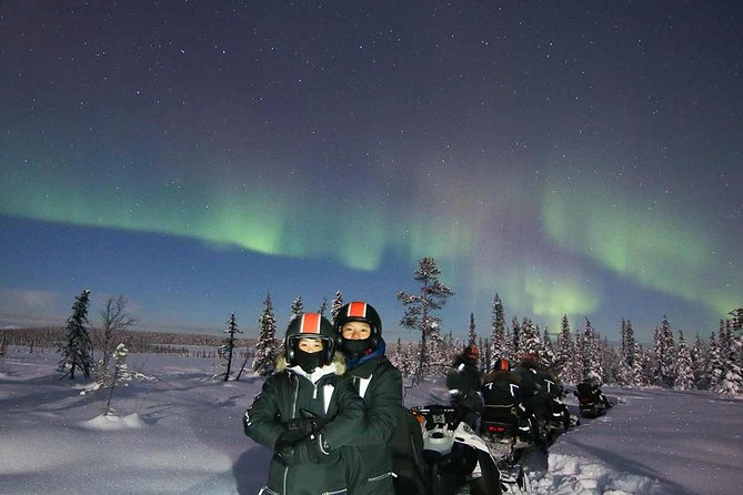 Snowmobile Aurora Expedition with dinner - From Torggatan 4 to the forest trail